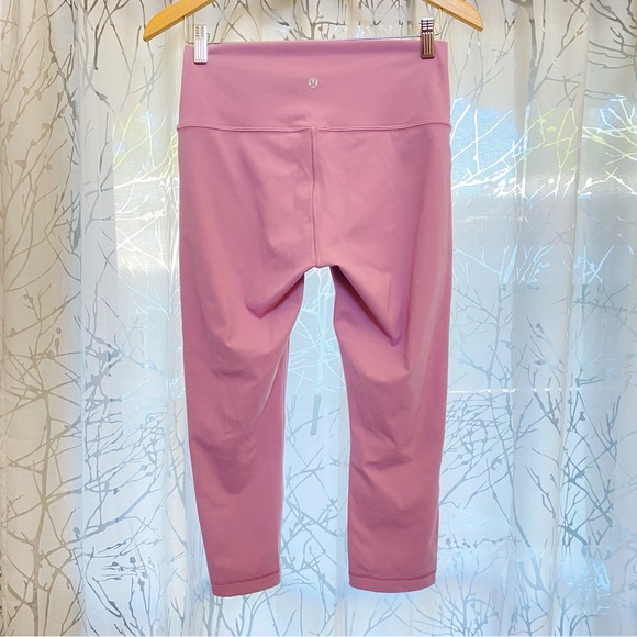 Lululemon pink taupe Wunder Under Crop high rise *Full-On Luxtreme 21" leggings - Picture 2 of 9